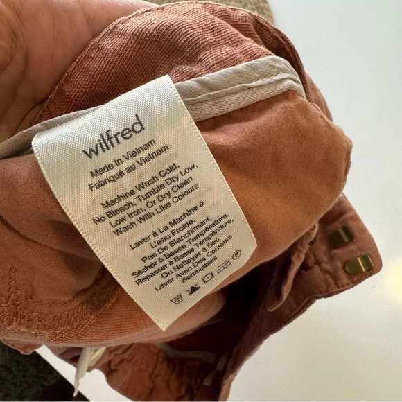 Wilfred Linen‎ Burnt Orange Drawstring Shorts Size XS - Picture 8 of 10